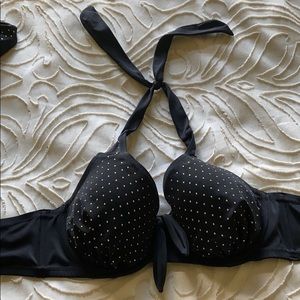 Black studded bikini